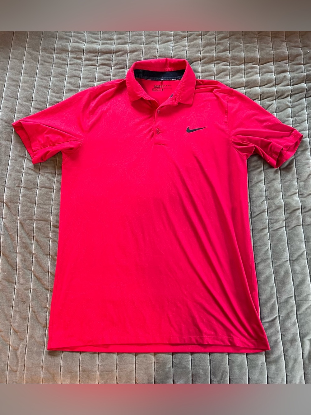 Nike Golf Men's Bright Red Dri-FIT Polo Shirt